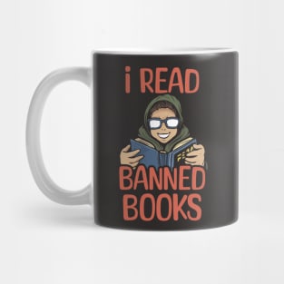 i read banned book,shirt about reading Mug